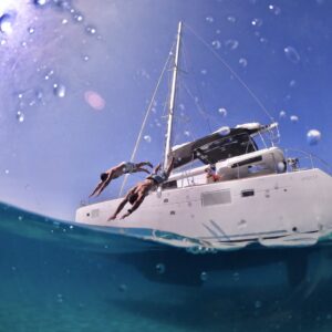 contact . Mykonos Catamaran Daytime or Sunset Sailing with Food and Drinks